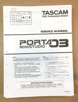 Teac Mini Studio Porta 3 Three Mixing Console  Service Manual *Original*