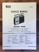 JVC Model 9405 Radio Service Manual *Original*