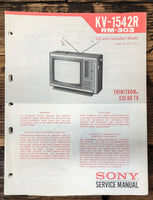 Sony KV-1542R TV  Service Manual *Original*