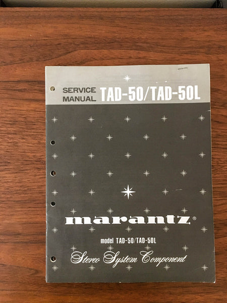 Marantz TAD-50 TAD-50L Stereo Component Service Manual *Original*