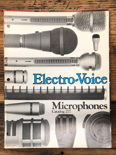 EV Electrovoice Microphones Catalog 277  23 pg Dealer Brochure *Orig*