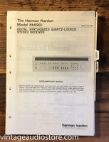 Harman Kardon HK690i HK 690i   Service Manual Supplement *Original*