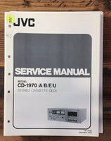 JVC CD-1970 Cassette Service Manual *Original*