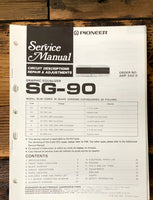 Pioneer SG-90 Equalizer  Service Manual *Original*