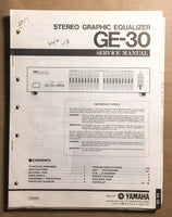 Yamaha GE-30 Graphic Equalizer  Service Manual *Original*
