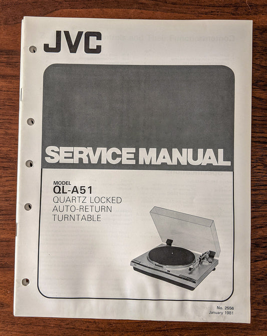 JVC QL-A51 Record Player / Turntable Service Manual *Original* #2