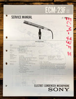 Sony ECM-23F II Microphone  Service Manual *Original*