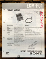 Sony ECM-F01 Microphone  Service Manual *Original*