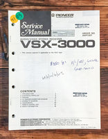 Pioneer VSX-3000 Receiver  Service Manual *Original*