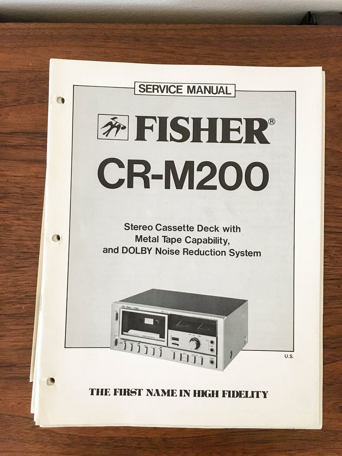 Fisher CR-M200 Cassette Service Manual *Original*