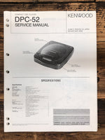 Kenwood DPC-52 CD Player  Service Manual *Original*