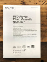 Sony SLV-D550P SLV-D350P DVD VCR  Owner / User Manual *Original* #2