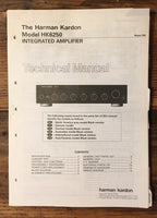 Harman Kardon HK 6250 HK-6250 Amplifier Service Manual *Original*