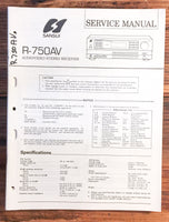 Sansui R-750AV Receiver  Service Manual *Original*