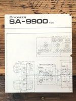 Pioneer SA-9900 KCU Amplifier Foldout Service Manual *Original*