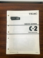 TEAC C-2 Cassette Service Manual *Original*