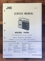 JVC Model 9406 Radio Service Manual *Original*