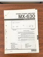 Yamaha MX-630 Amplifier Service Manual *Original*