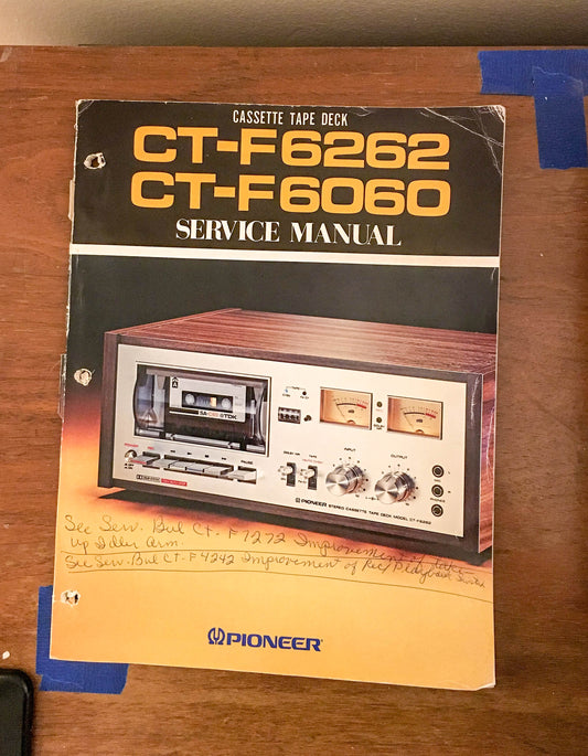 Pioneer CT-F6262 CT-F6060  Service Manual *Original*