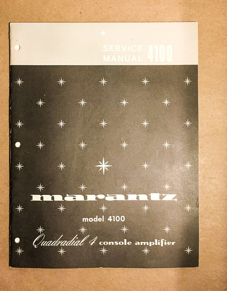 Marantz Model 4100 Amplifier Service Manual *Original*