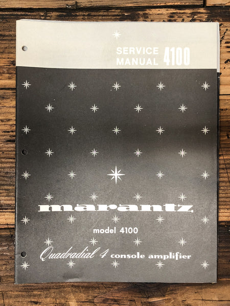 Marantz Model 4100 Preamp / Preamplifier  Service Manual *Original*