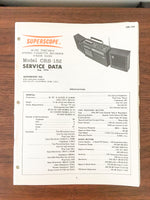 Superscope / Marantz CRS-152 Radio / Stereo Service Manual *Original*