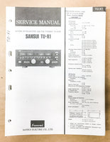 Sansui TU-X1 Tuner Service Manual *Original* #2