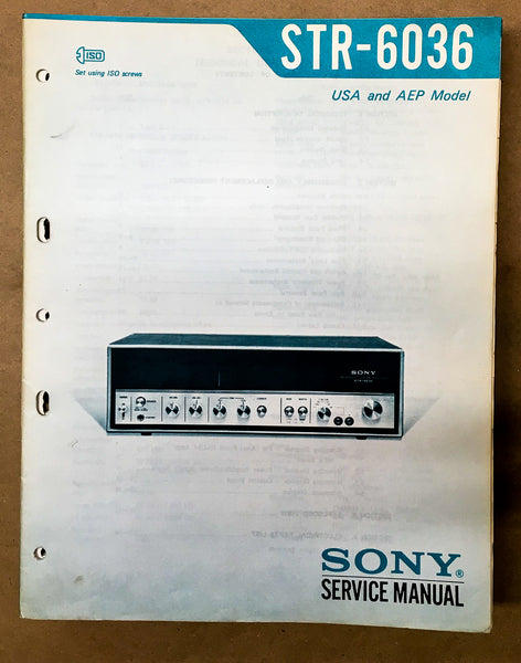 Sony STR-6036 Receiver Service Manual *Original*