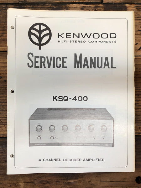 Kenwood KSQ-400 Turntable Stereo  Service Manual *Original*