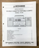 Mitsubishi TX-68 Portable Stereo Service Manual *Original*