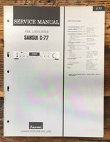 Sansui C-77 Preamp / Preamplifier  Service Manual *Original*