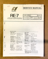 Sansui  RE-7 Car Radio Cassette Service Manual *Original*