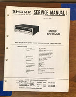 Sharp SA-4520U Stereo System Service Manual *Original*
