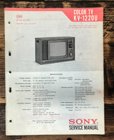 Sony KV-1220U TV  Service Manual *Original*