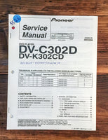 Pioneer DV-C302D DV-K302CD DVD Player  Service Manual *Original*