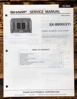 Sharp SX-8800 Amplifier Service Manual *Original*