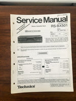Technics RS-BX501 Cassette Simplified Service Manual *Original*