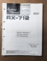 Pioneer RX-712 Receiver Service Manual *Original*