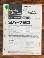 Pioneer SA-720 Amplifier  Service Manual *Original*