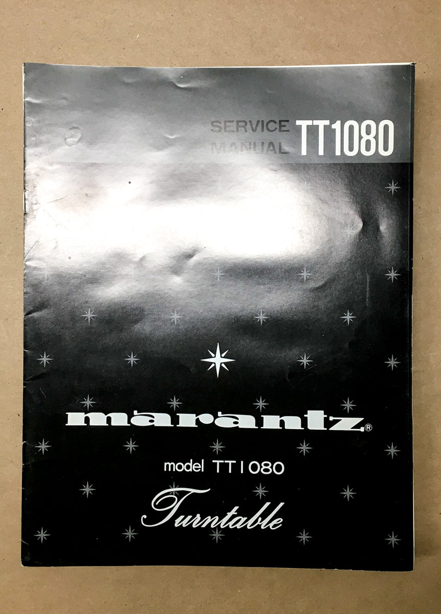 Marantz TT1080 TT-1080 Turntable Service Manual *Original*