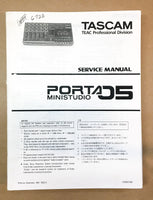 Teac Mini Studio Porta 5 Five Mixing Console  Service Manual *Original*