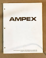 Ampex Micro 52 87 87R Cassette Player Service Manual *Original* #1