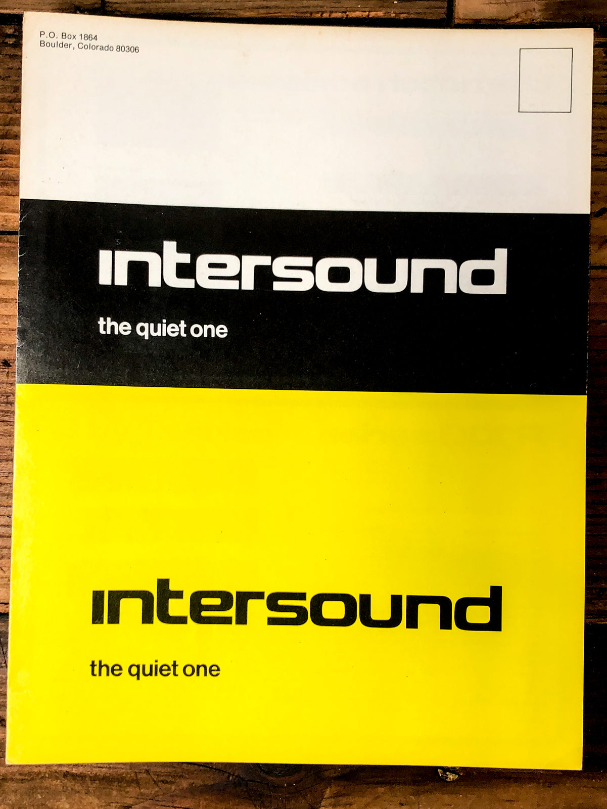 Intersound Notch R100 Mini Six 8BY1  3 pg Dealer Brochure *Orig*