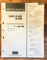 Sansui SC-5300 SC-5330 Cassette Service Manual *Original*