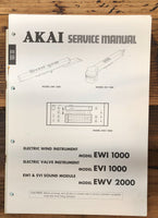 Akai EWI-1000 EVI-1000 EWV-2000   Service Manual *Original*