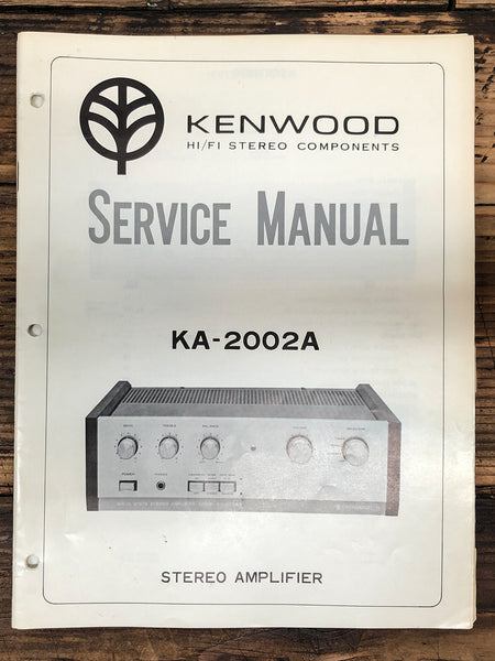 Kenwood KA-2002A Amplifier  Service Manual *Original*