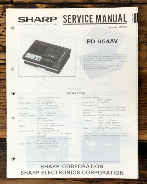 Cassette Service Manual *Original* – Vintage Audio Store - Vintage ...