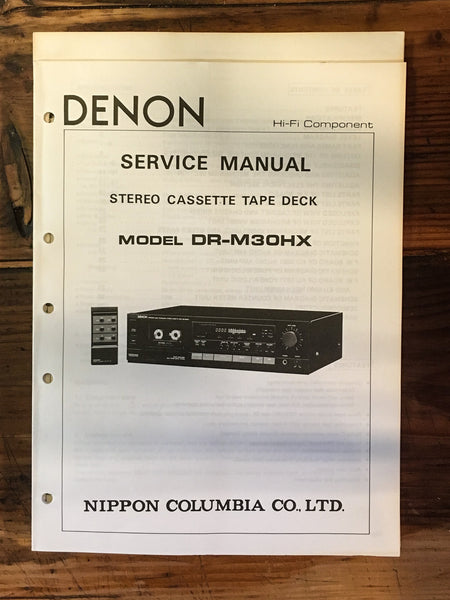 Denon DR-M30HX DR-M30 HX Cassette Service Manual *Original*