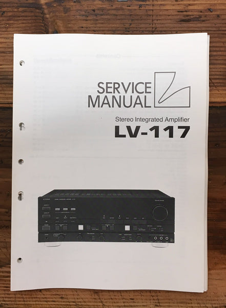 Luxman LV-117 Integrated Amplifier  Service Manual *Original*