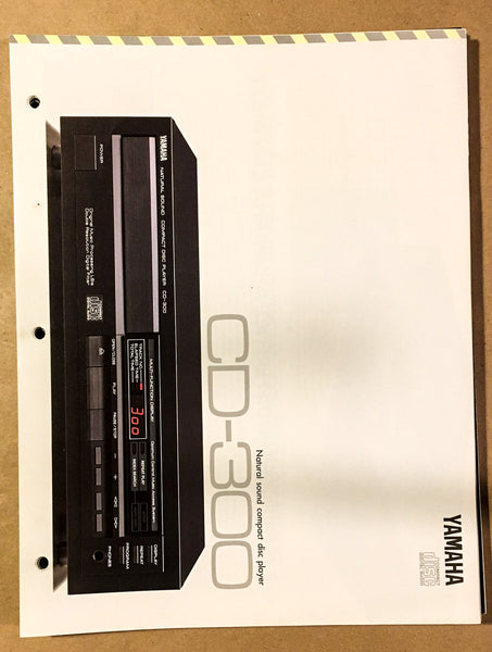 Yamaha CD-300 CD Player  Dealer Brochure *Original*